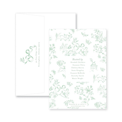 French Baby Toile Baby Shower