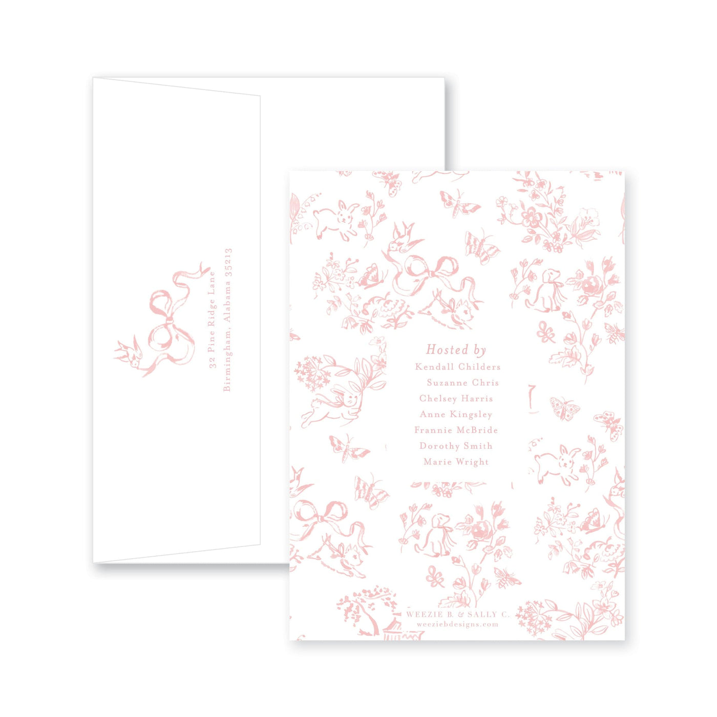 French Baby Toile Baby Shower
