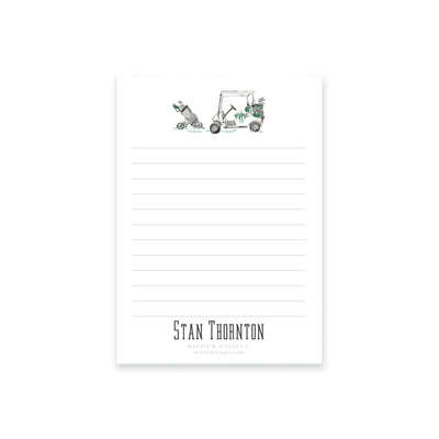 Golf Cart Watercolor Notepad
