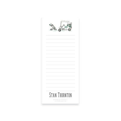 Golf Cart Watercolor Notepad