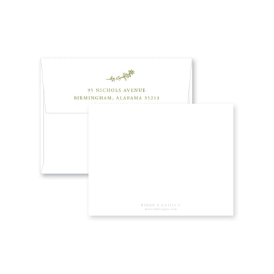 Herb Soirée Flat Note Card