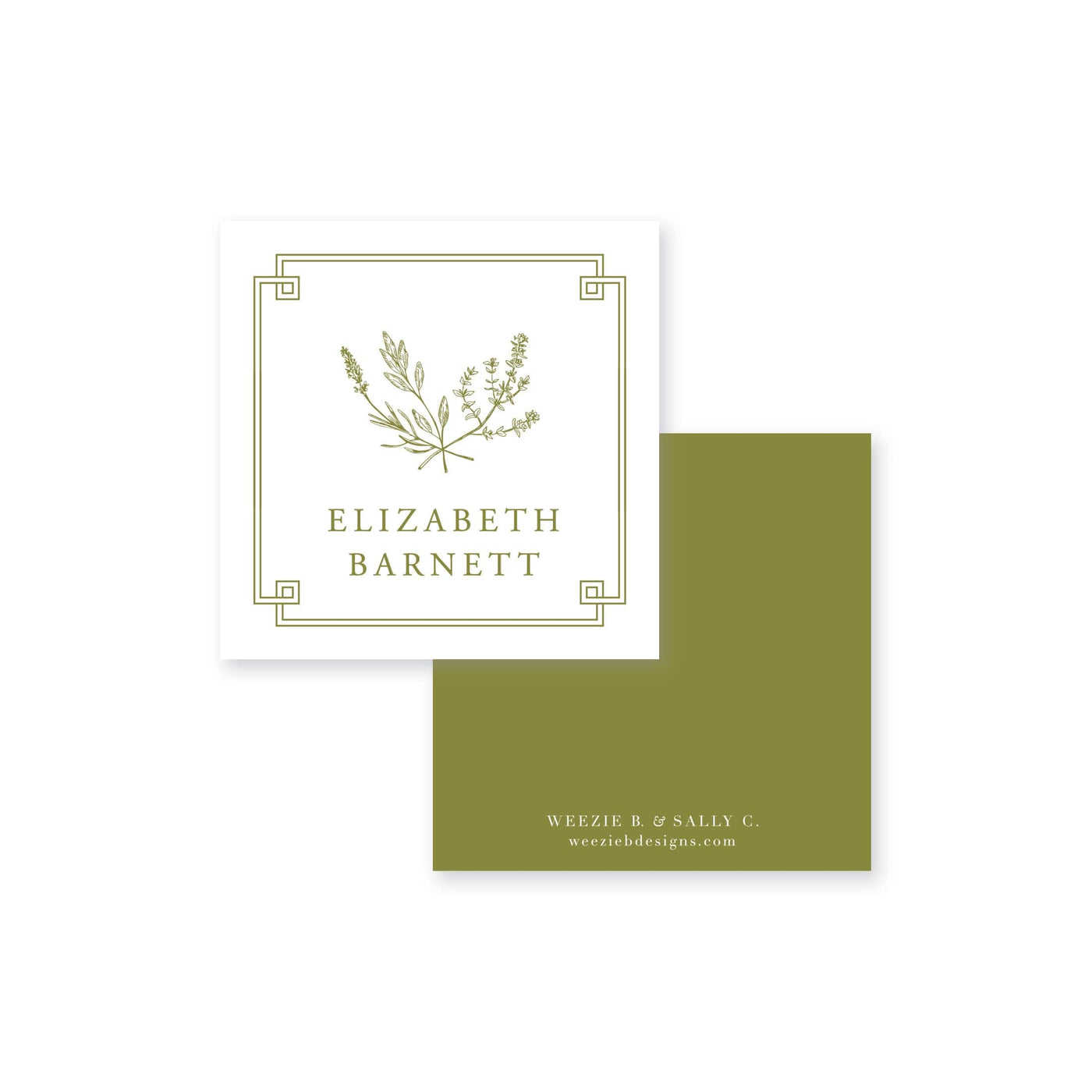 Herb Soirée Calling Card
