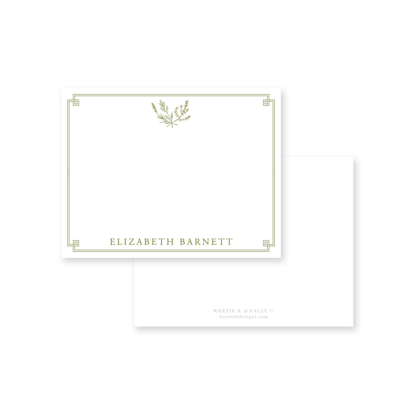 Herb Soirée Flat Note Card