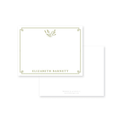 Herb Soirée Flat Note Card
