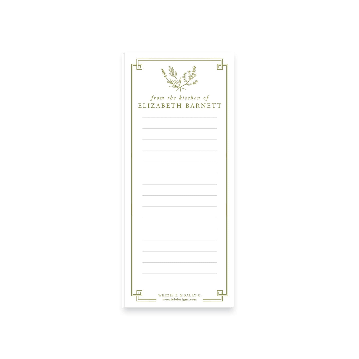 Herb Soirée Notepad