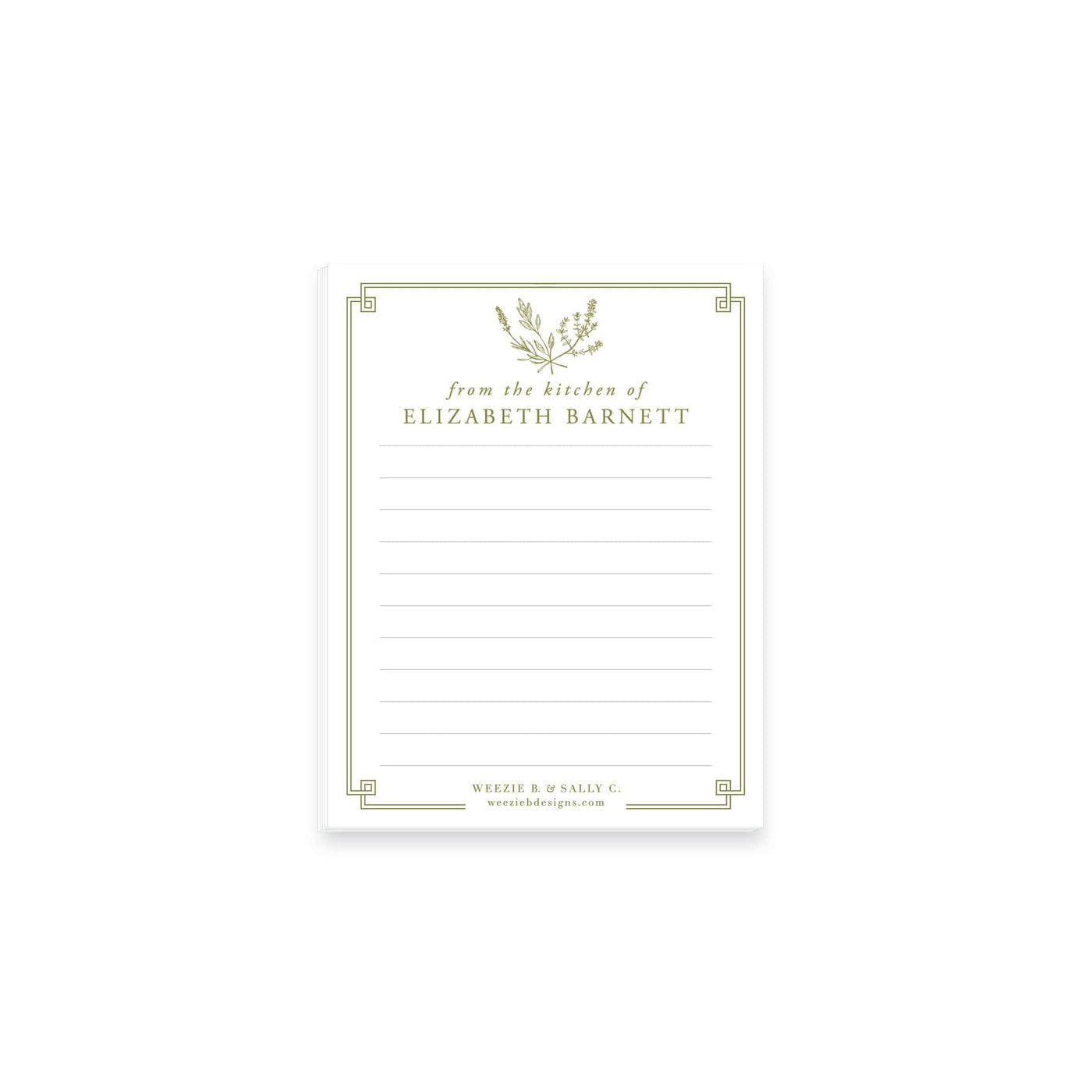 Herb Soirée Notepad