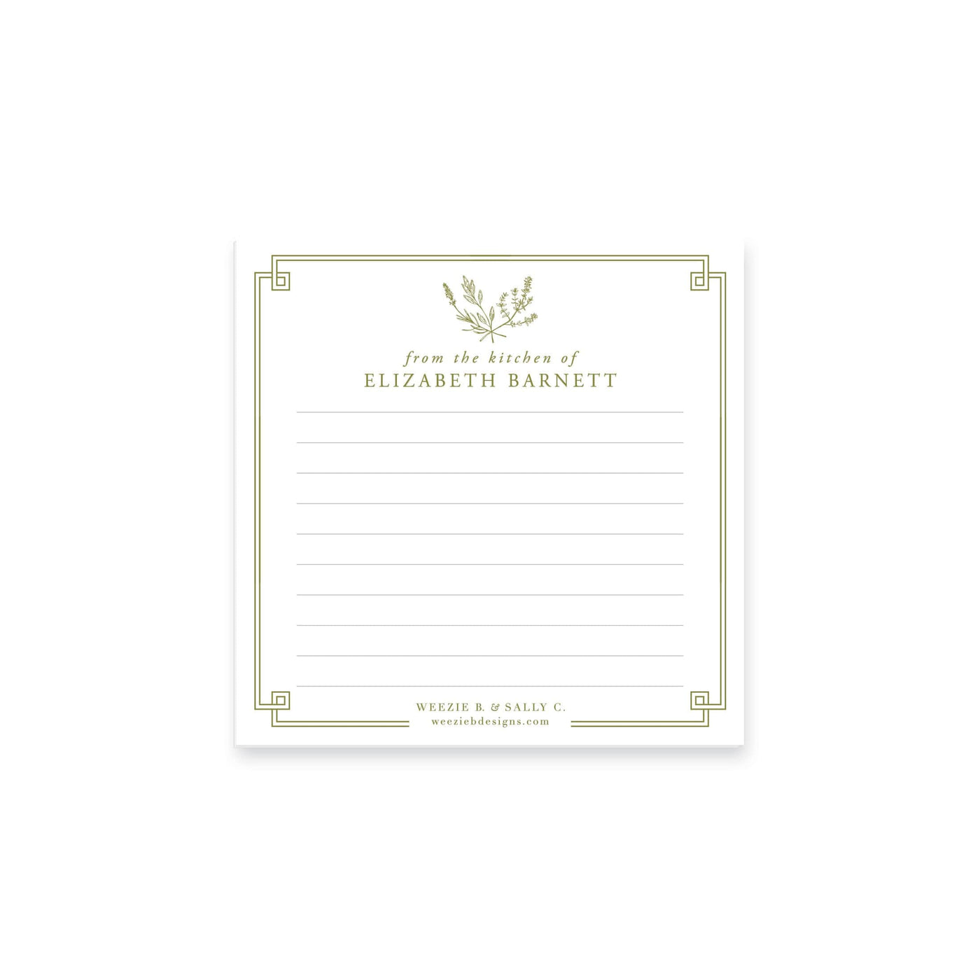 Herb Soirée Notepad