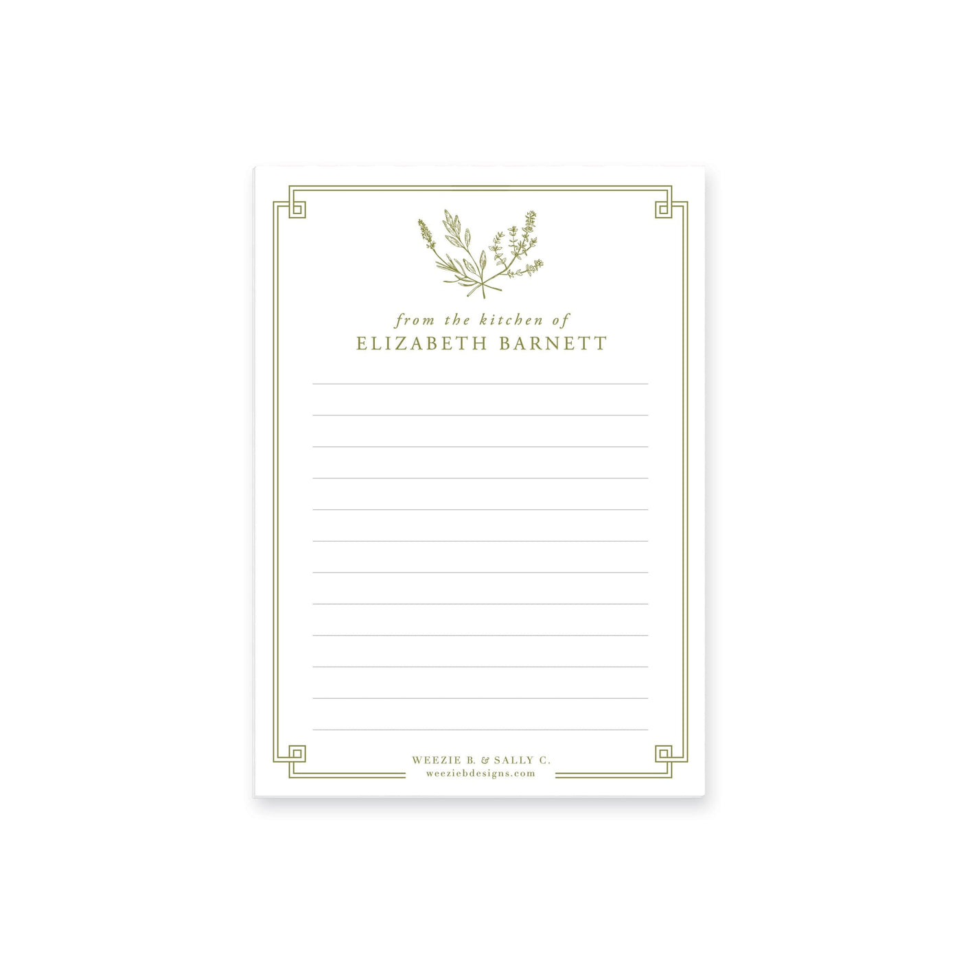 Herb Soirée Notepad