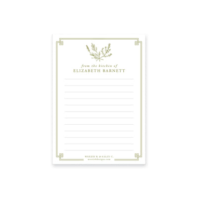 Herb Soirée Notepad