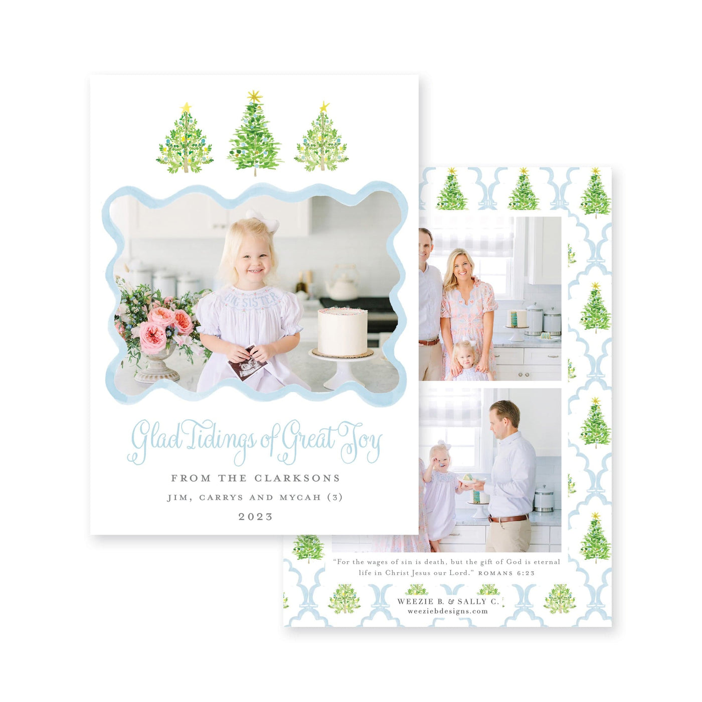Oh Christmas Tree Vertical Christmas Card