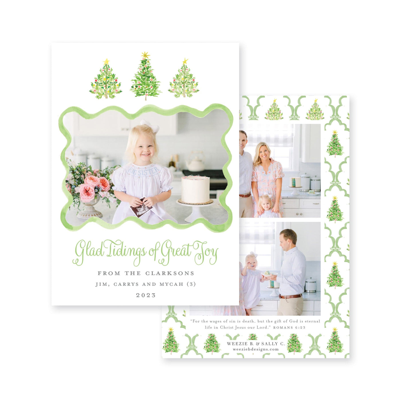 Oh Christmas Tree Vertical Christmas Card