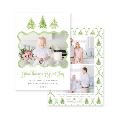 Oh Christmas Tree Vertical Christmas Card