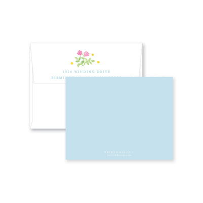 Palm Trellis Flat Note Card