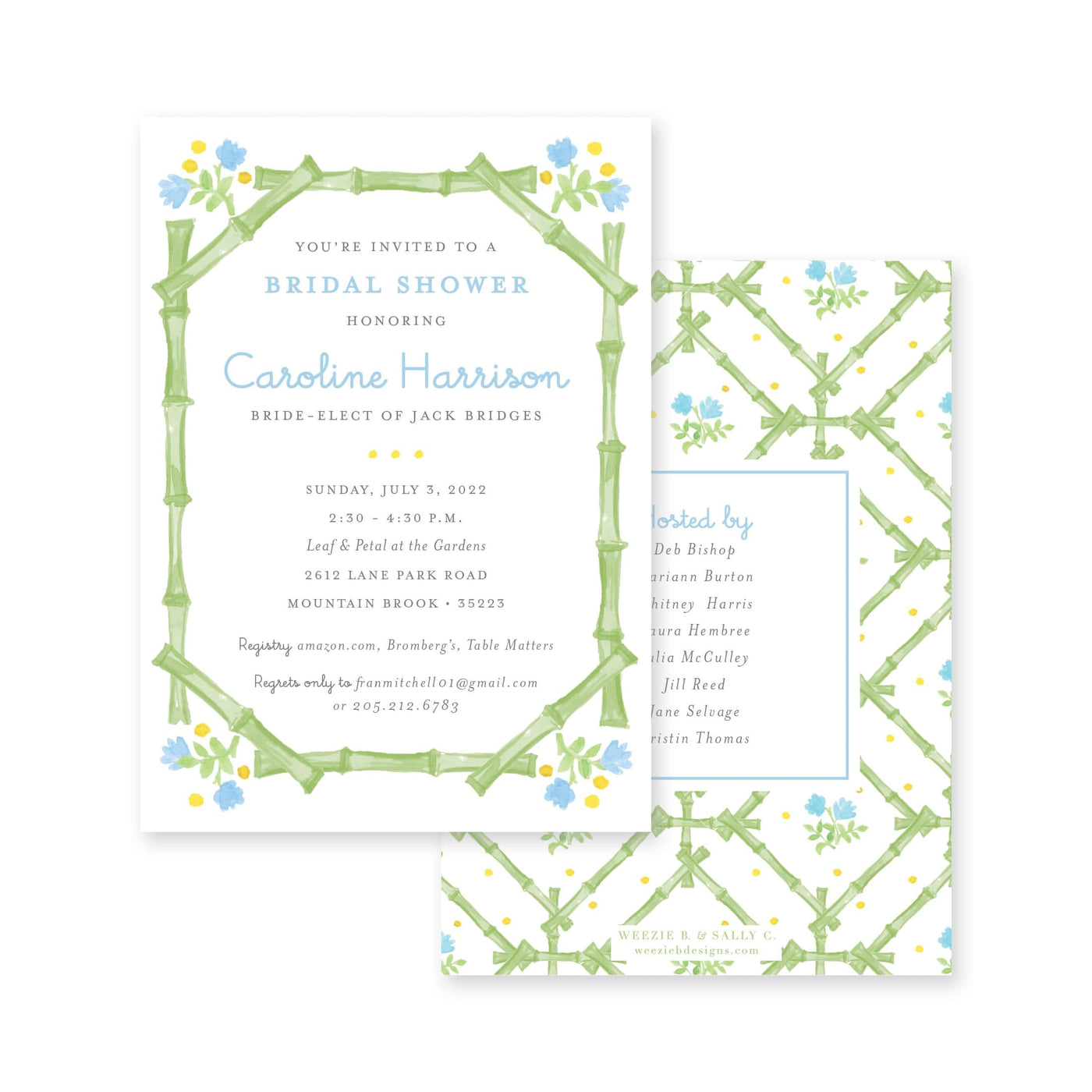 Palm Beach Trellis Bridal Shower