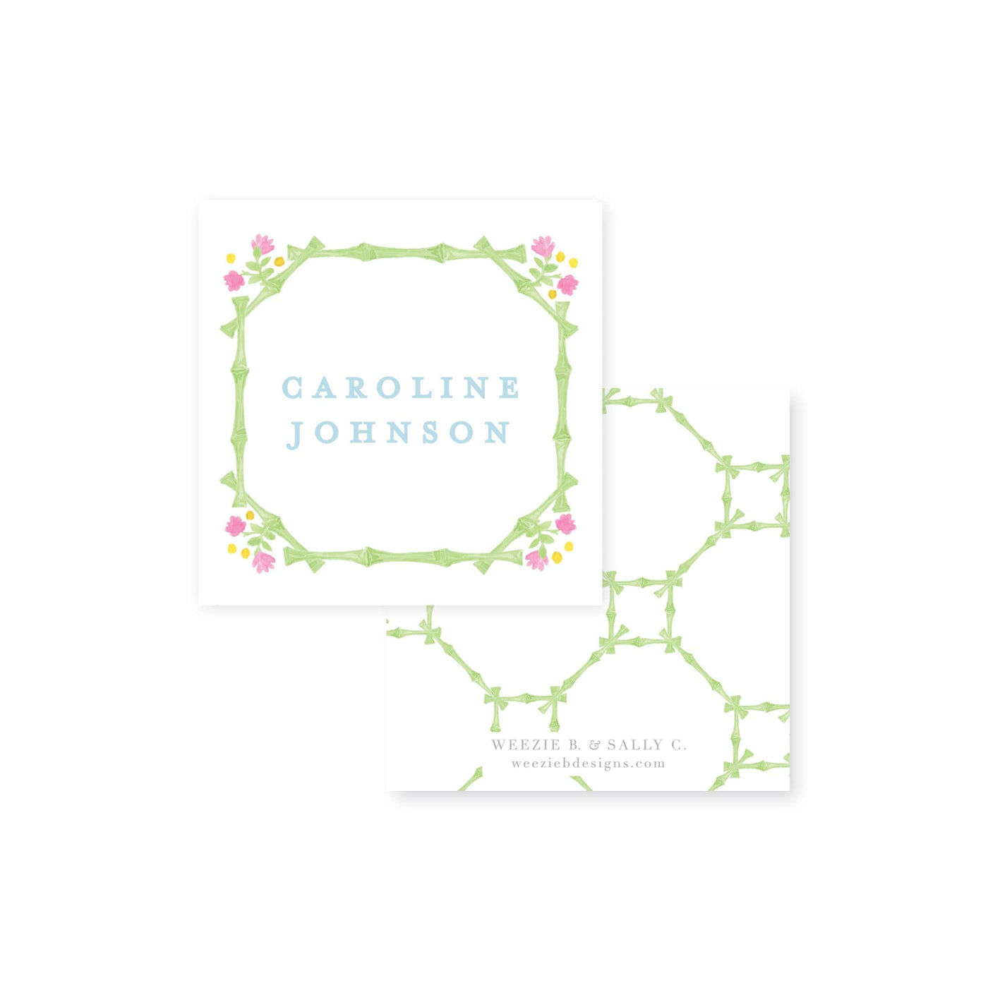 Palm Trellis Calling Card