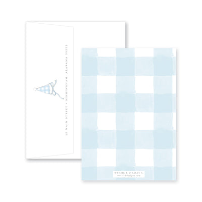 Party Hats Gingham Birthday