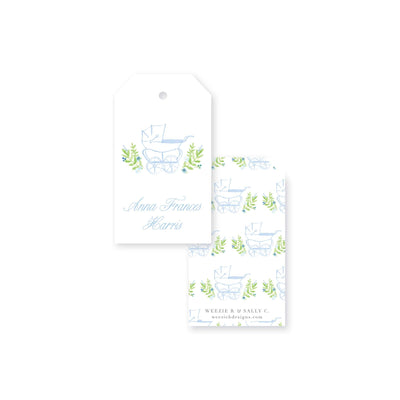 Prim Pram Gift Tag