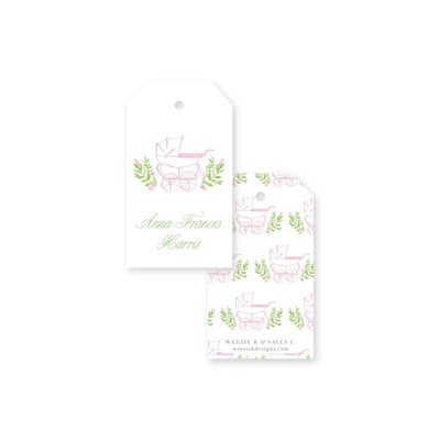 Prim Pram Gift Tag