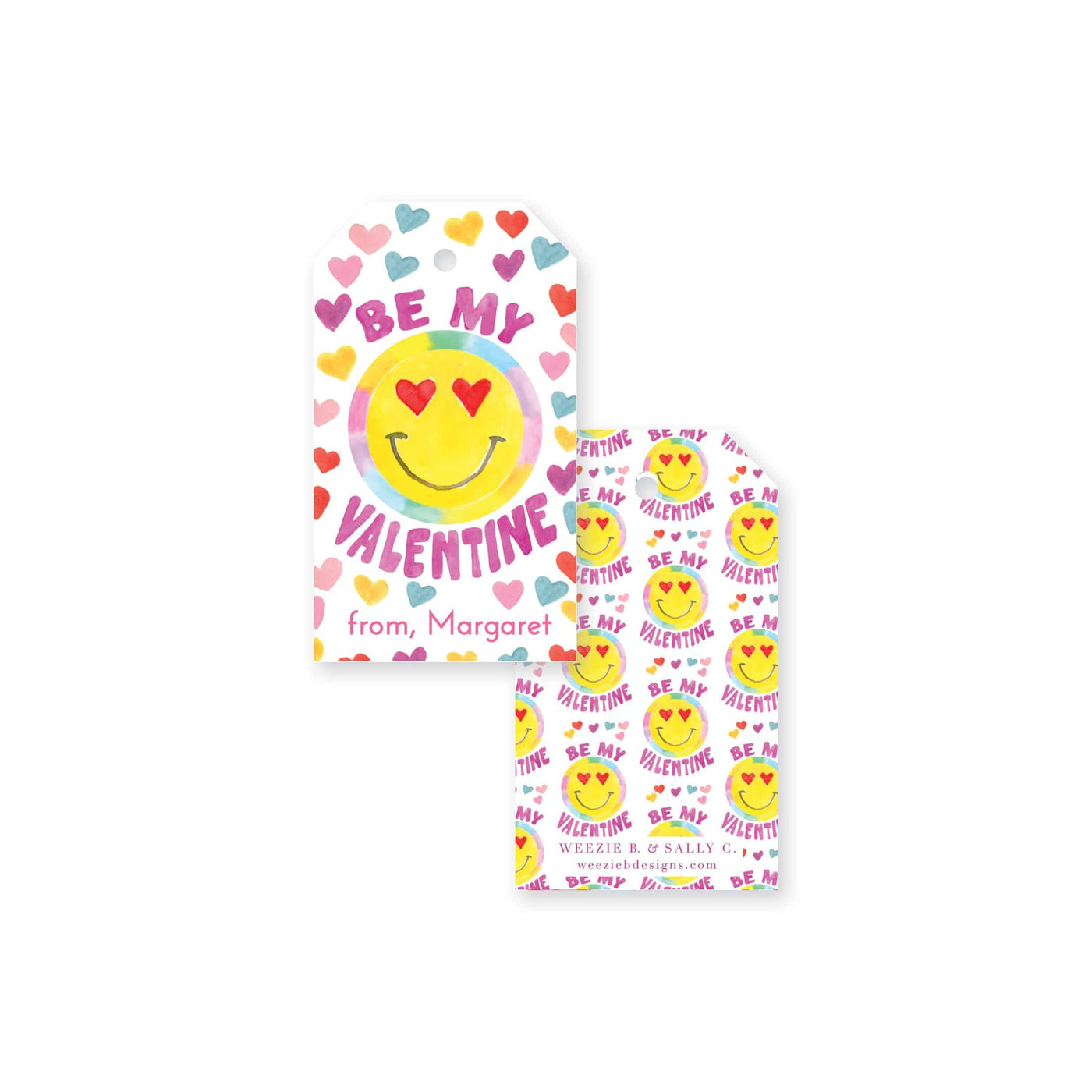 Smiley Face Rainbow Valentine