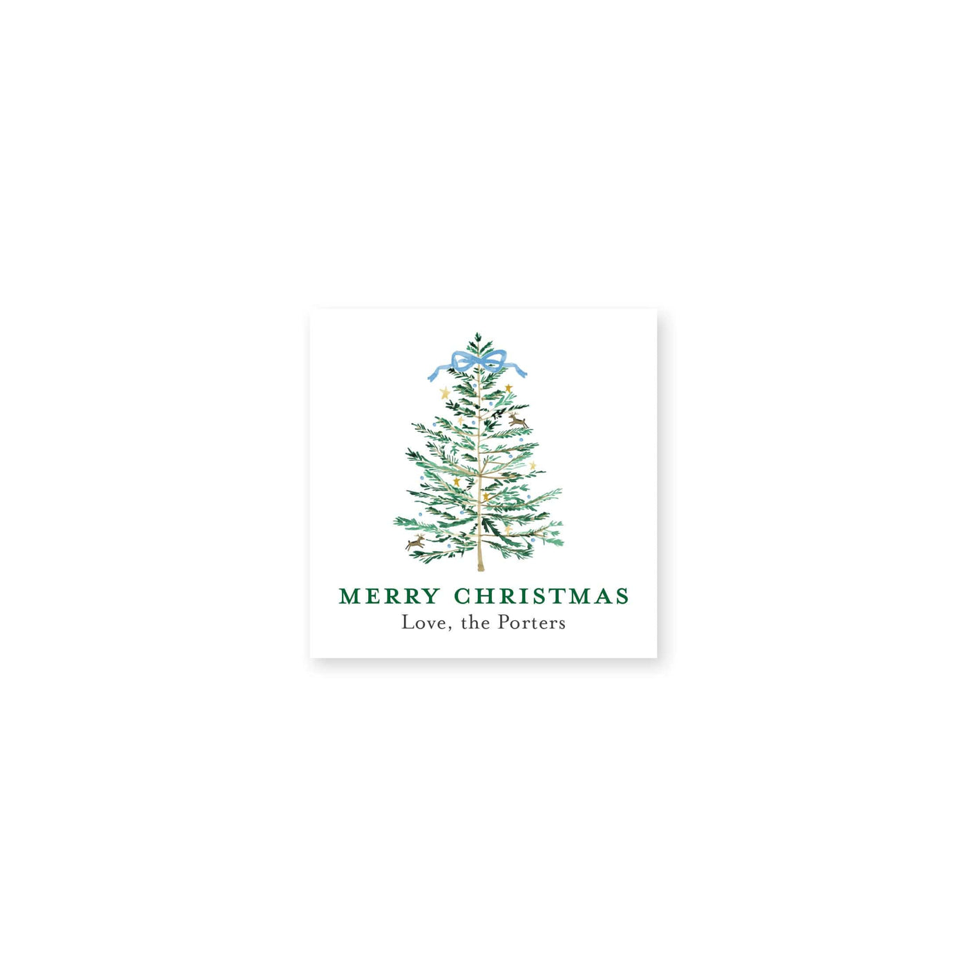 Sprightly Christmas Tree Christmas Gift Stickers