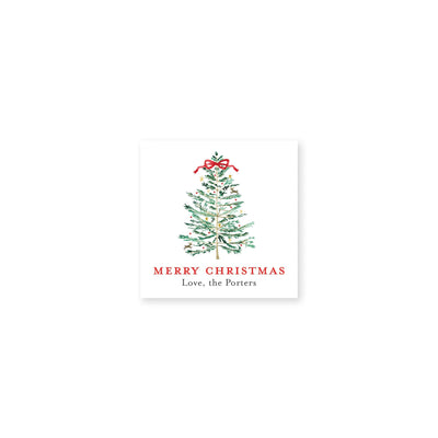 Sprightly Christmas Tree Christmas Gift Stickers