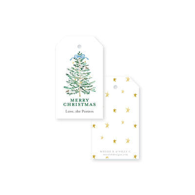 Sprightly Christmas Tree Christmas Gift Tag