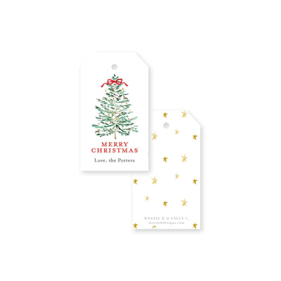 Sprightly Christmas Tree Christmas Gift Tag