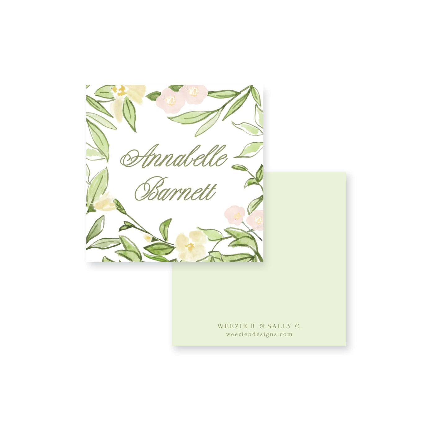 Spring Garden Calling Card