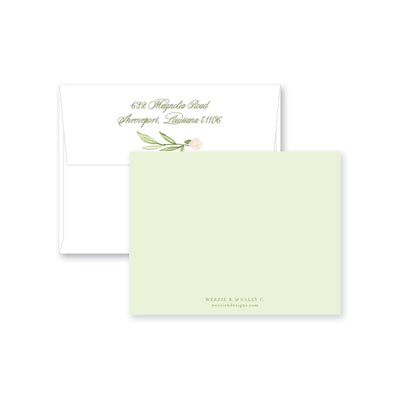 Spring Garden Flat Note Card