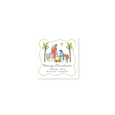 Holy Family Nativity Christmas Gift Stickers