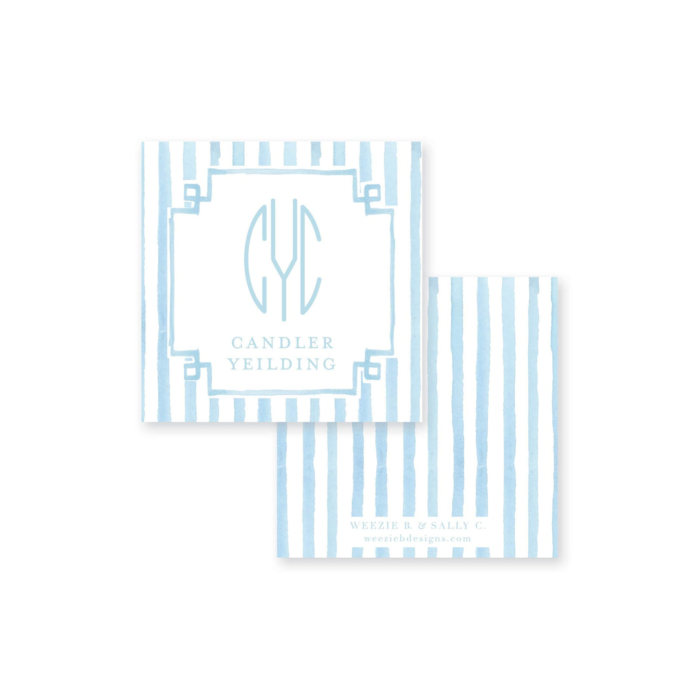 Sweet Stripes Calling Card