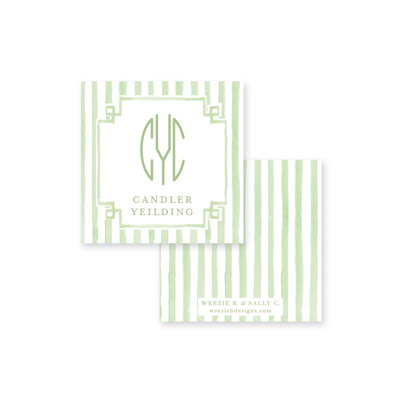 Sweet Stripes Calling Card