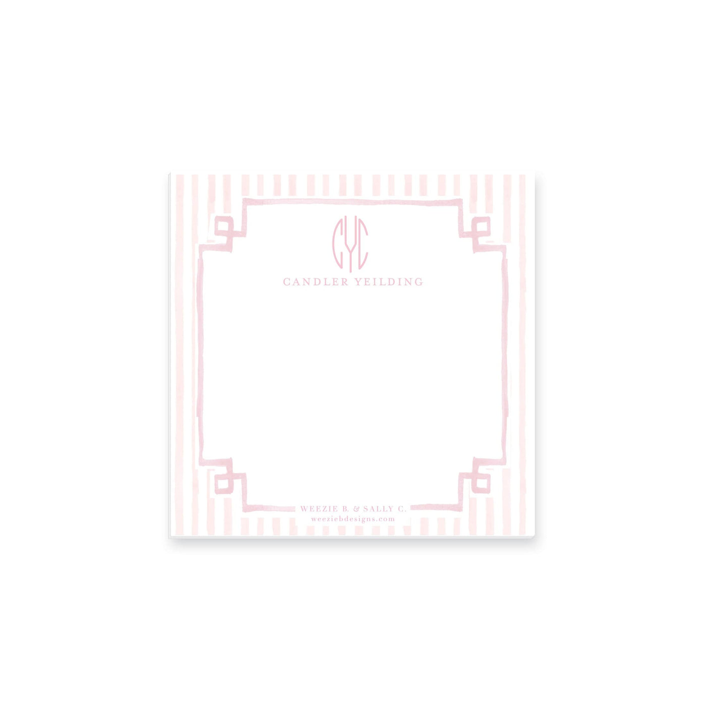Sweet Stripes Notepad