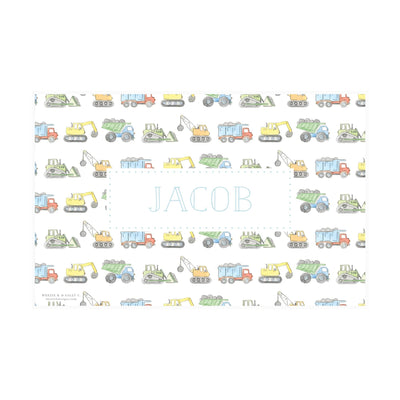 Construction Truck Watercolor Placemat