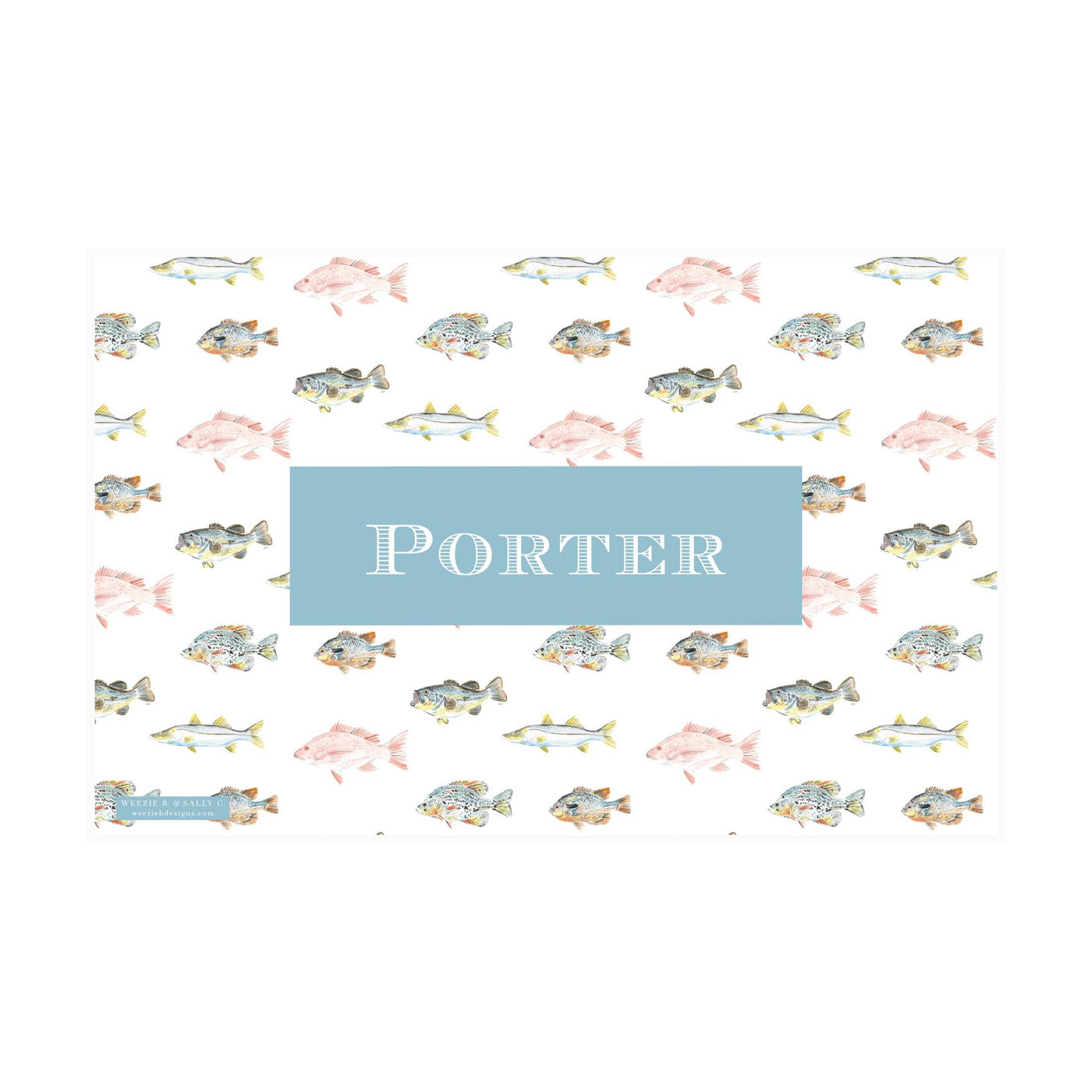 Watercolor Fish Placemat