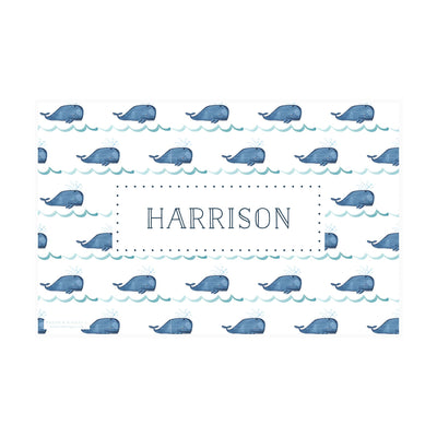 Whale Watercolor Placemat