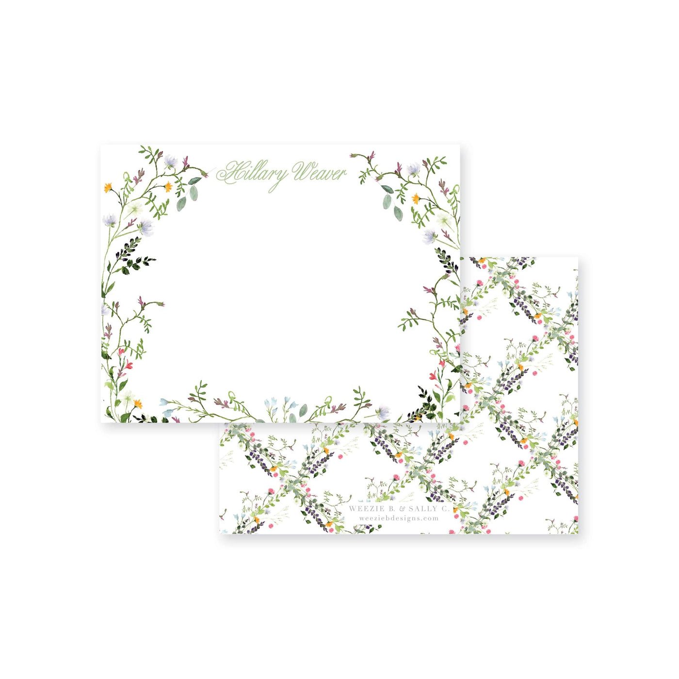 Wild Flower Flat Note Card