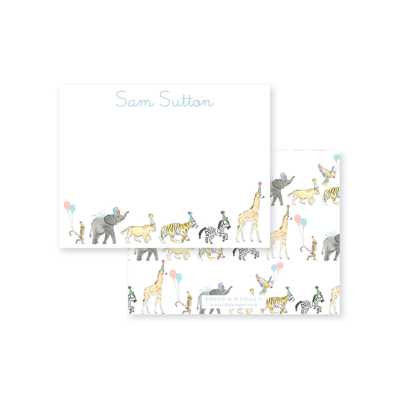 Wild About Zoo Flat Note Card