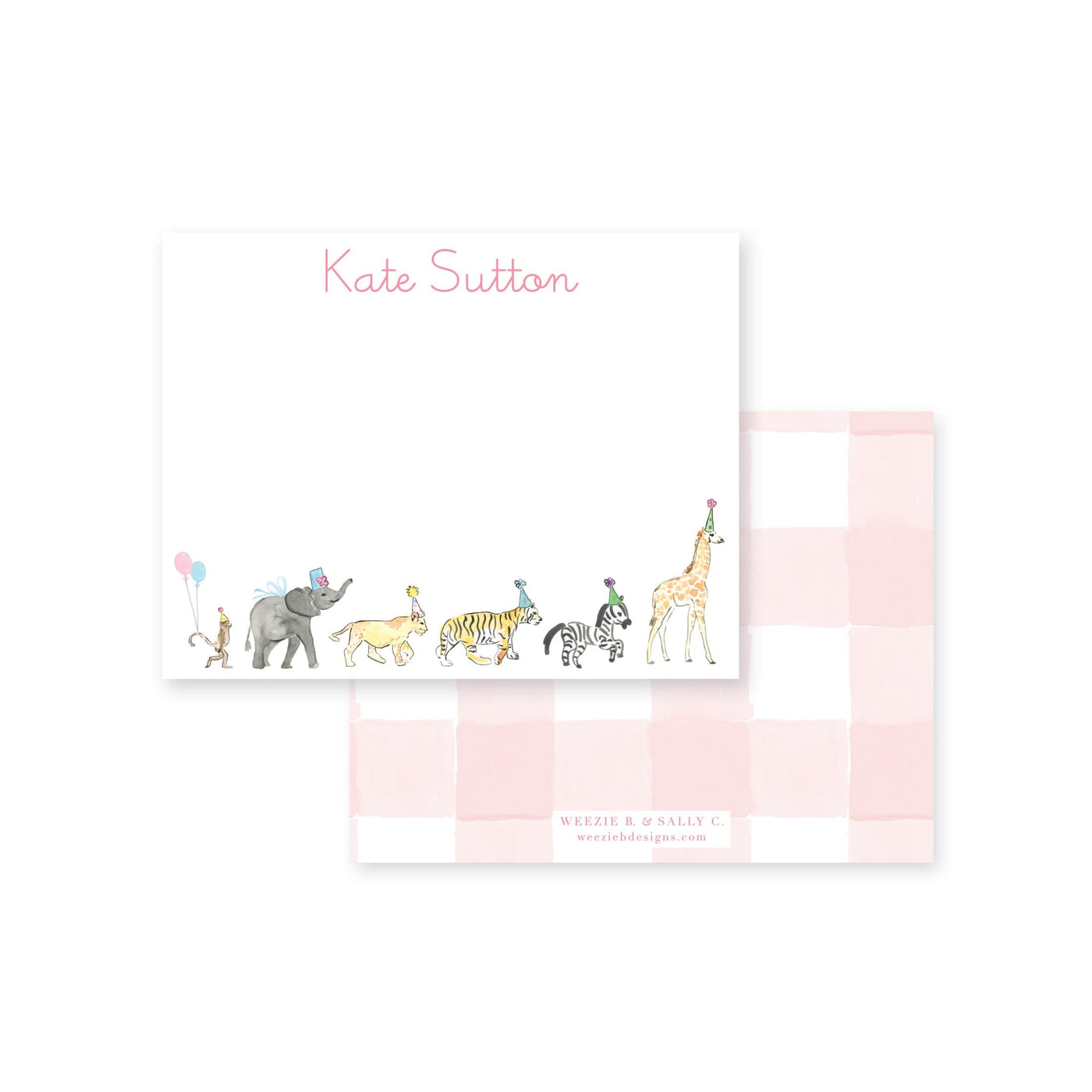 Wild About Zoo Flat Note Card