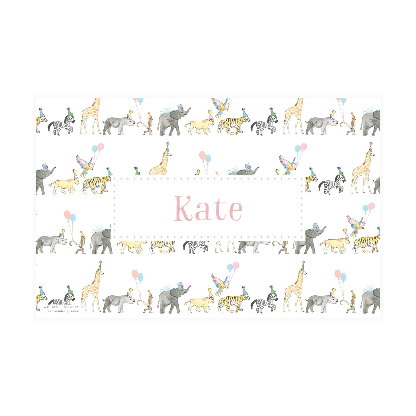 Wild About Zoo Placemat