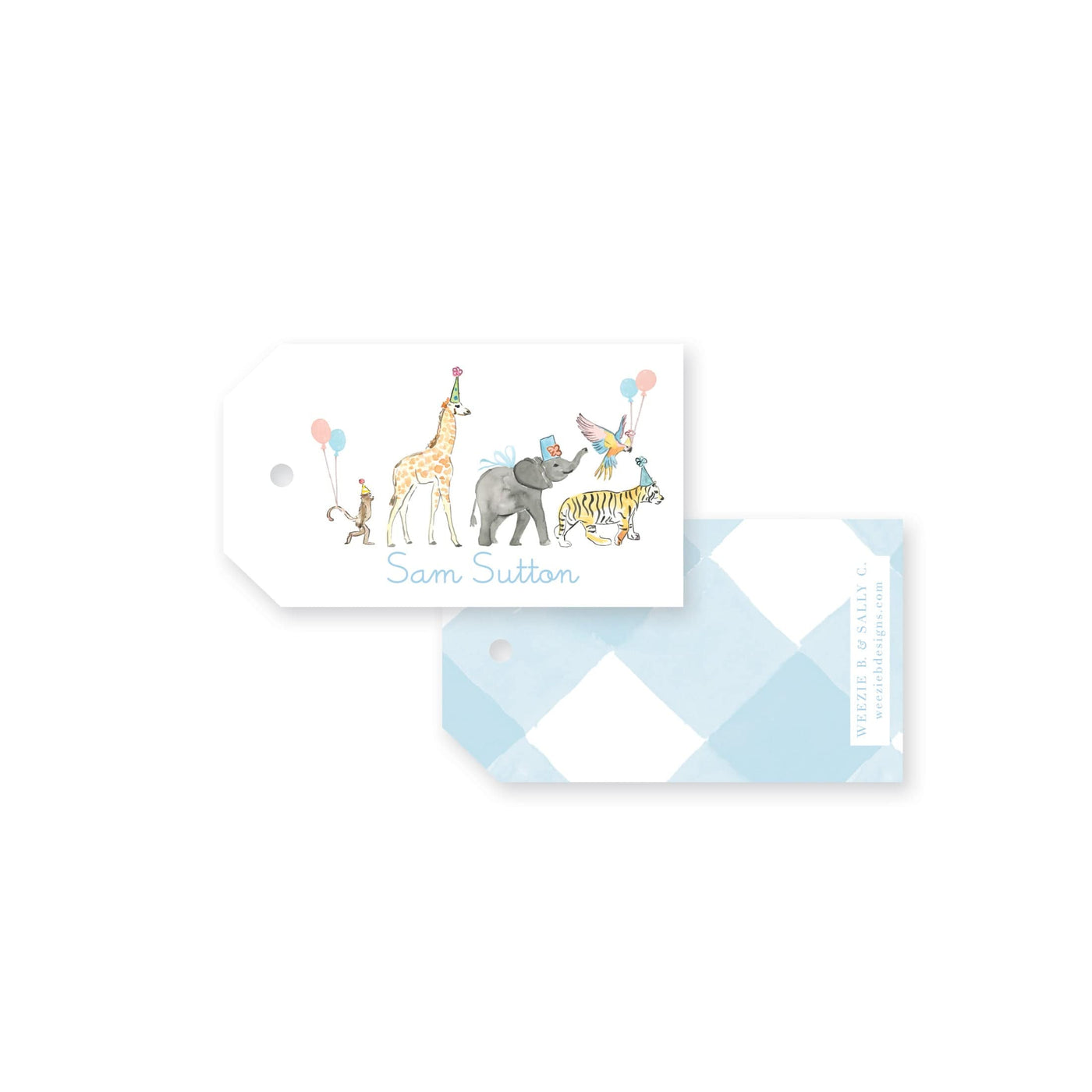Wild About Zoo Gift Tag