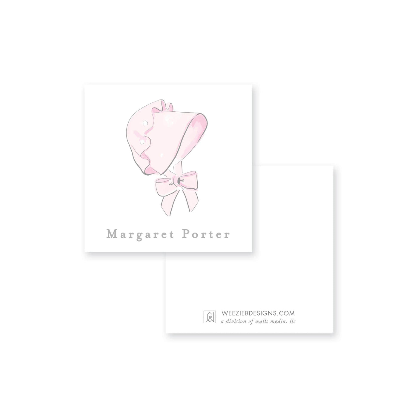 Baby Bonnet Calling Card
