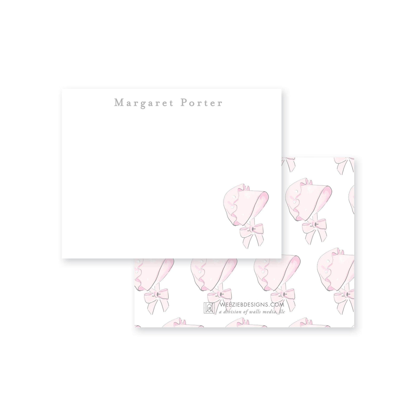 Baby Bonnet Flat Note Card