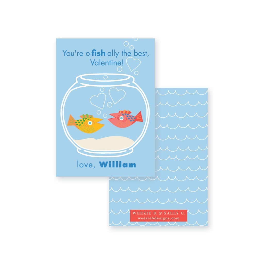 Weezie B. & Sally C. Designs | Great Catch Valentine's Day Cards