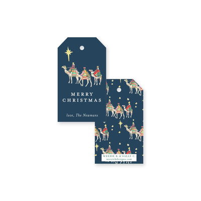 We Three Kings Bold Christmas Gift Tag