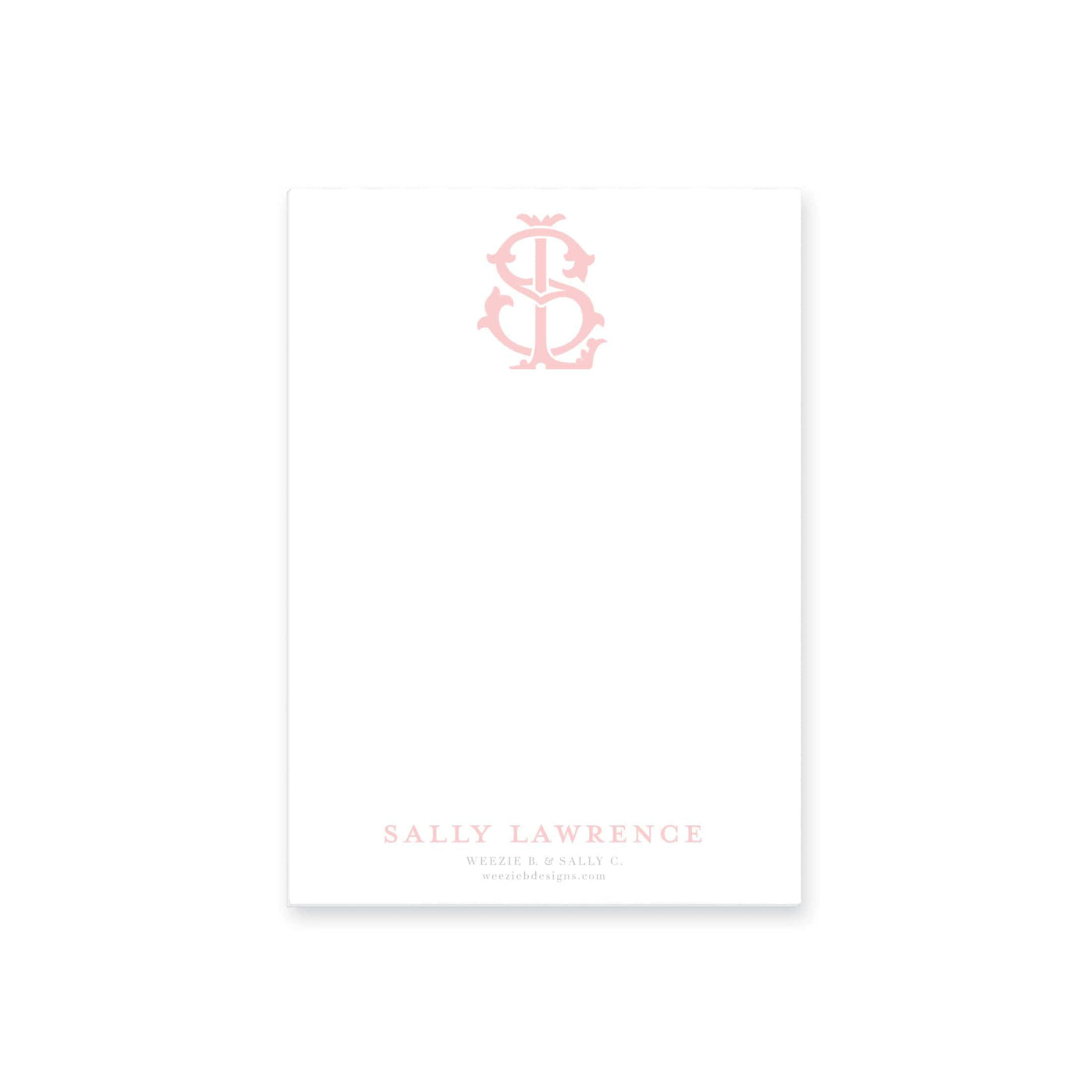 Two-Letter Intertwine Notepad