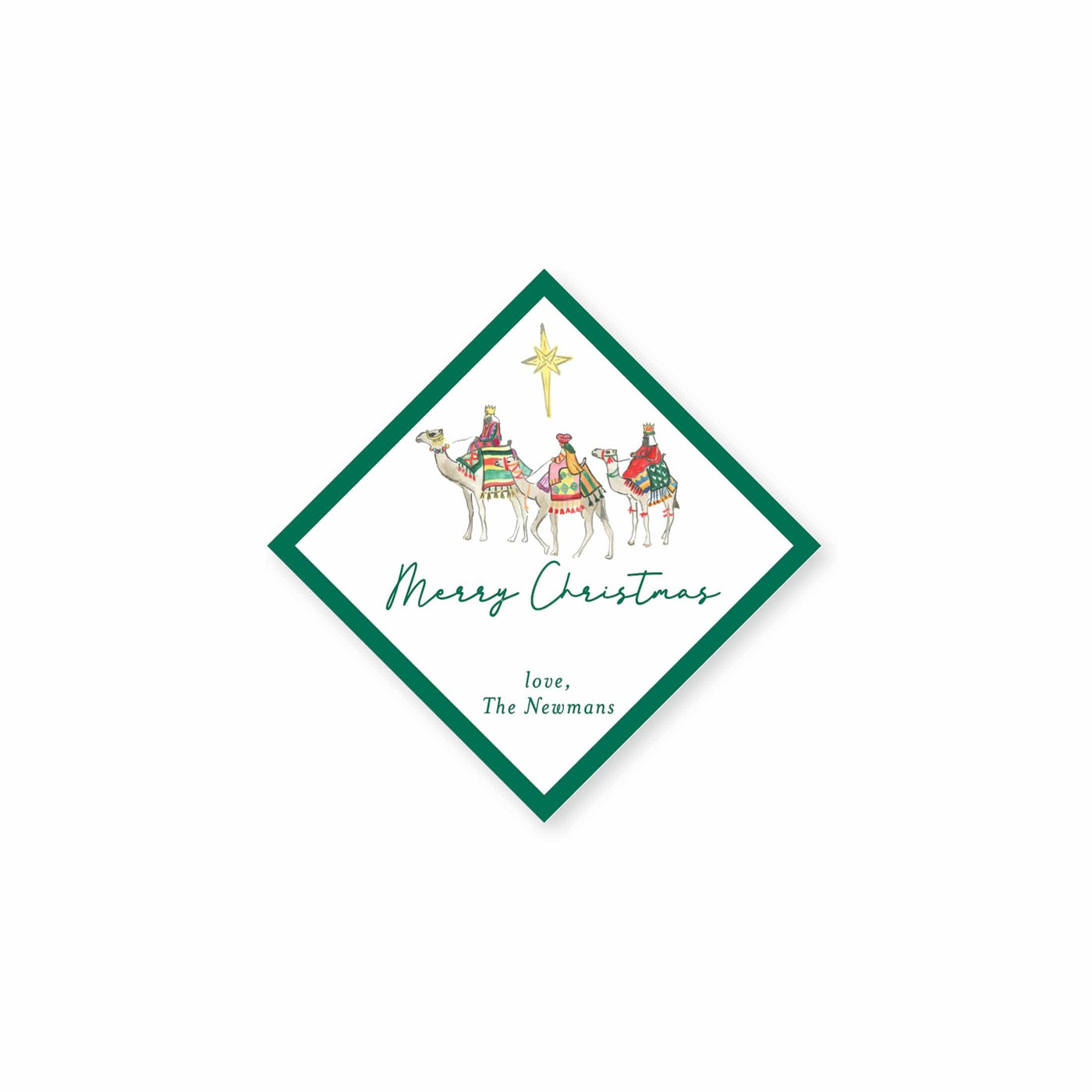 We Three Kings Christmas Stickers