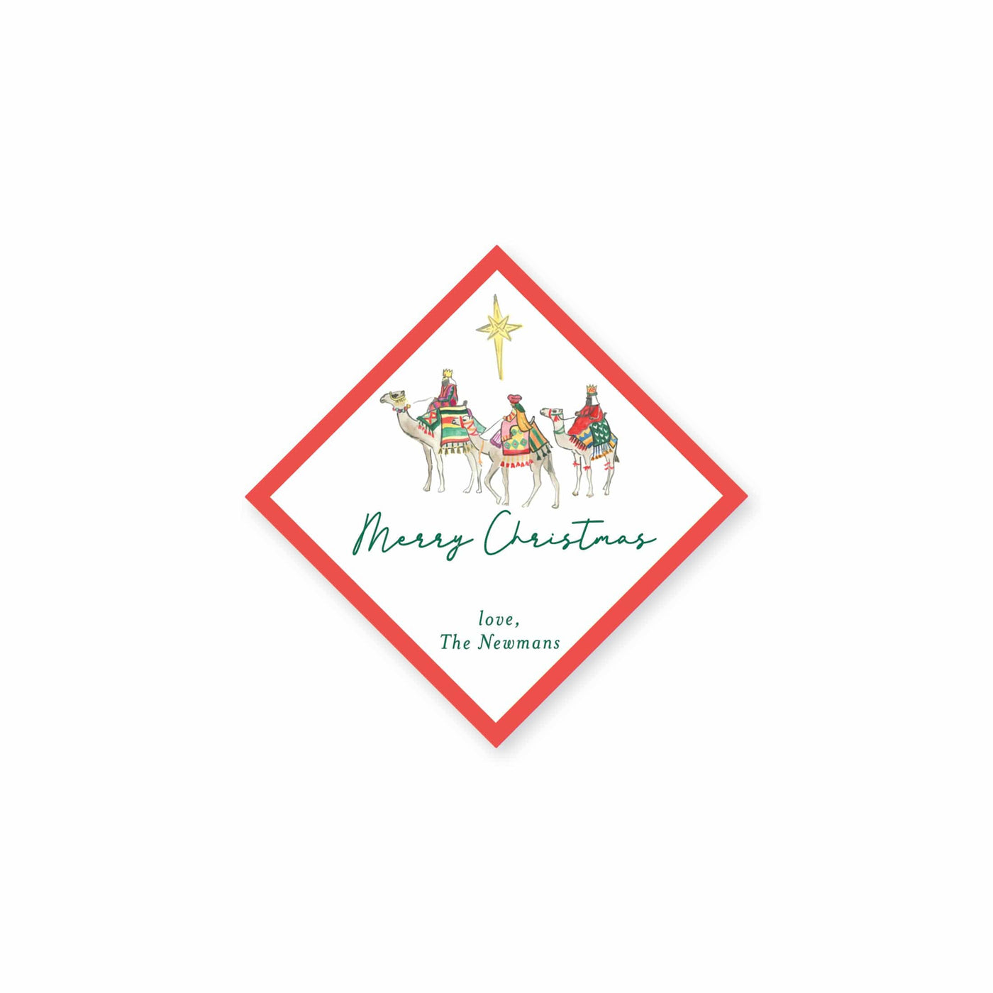 We Three Kings Christmas Stickers