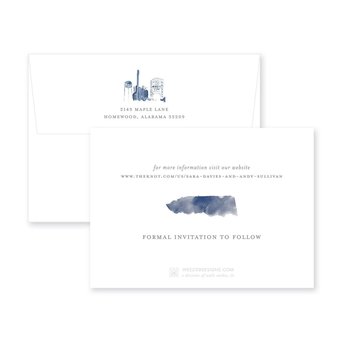 Birmingham Skyline Save-the-Date