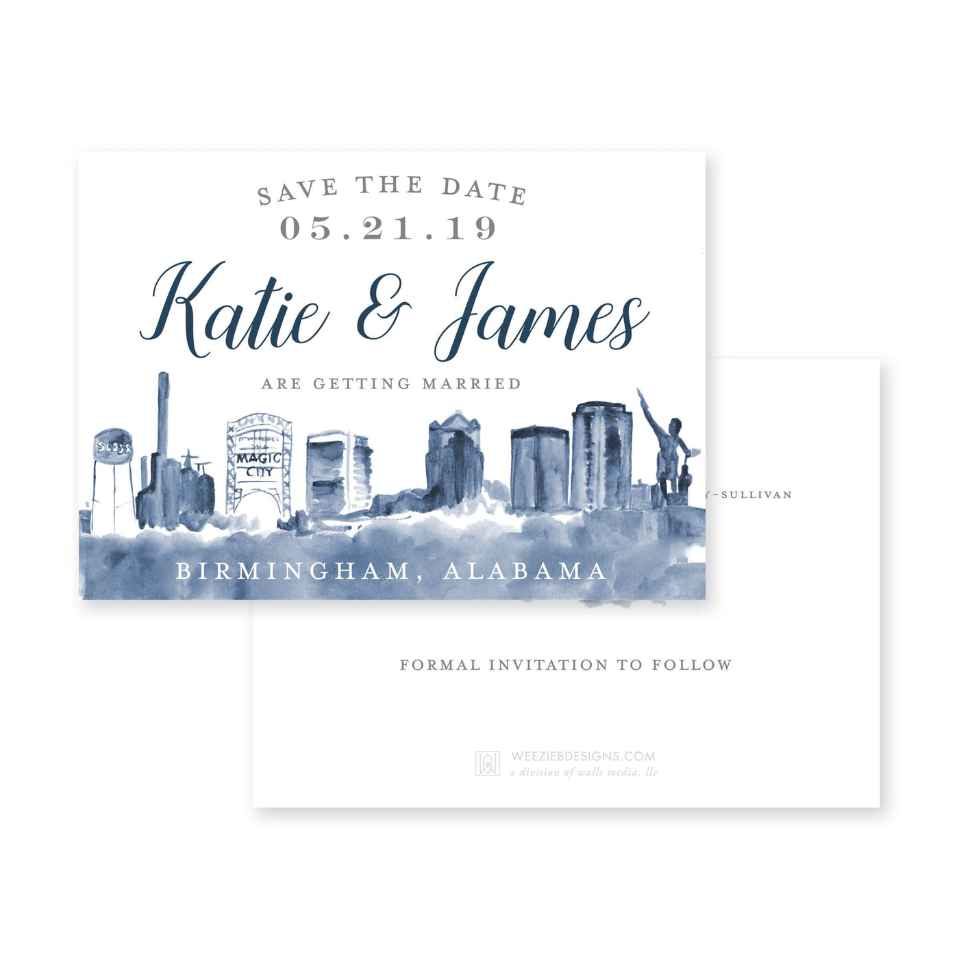 Birmingham Skyline Save-the-Date